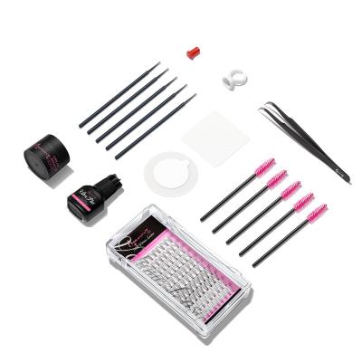 China Wholesale Lashes DIY Lash Extensions At Home Diygiftkits Kit At Home Self-Application Individual DIY Eyelash Extensions for sale