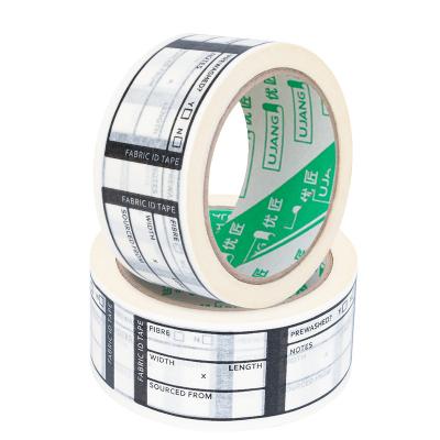 China General Purpose No Residue Tear Crepe Paper White Masking Paper Tape for Painting Labeling Packing for sale