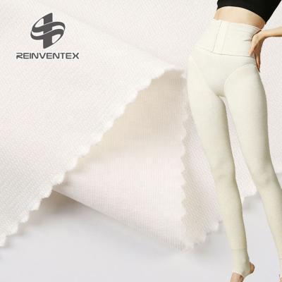 China 6680-14C functional garment TC thermal spandex wicking terry stretch knit legging fabric for sweater for sale