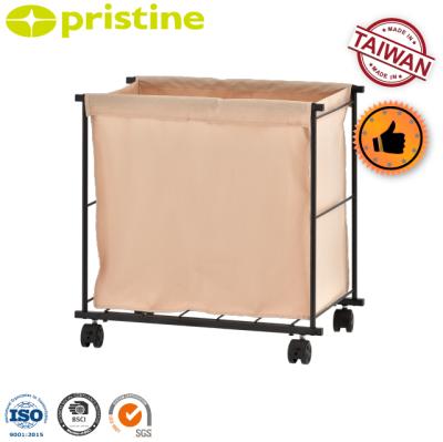 China Shopee Amazon eBay Taiwan Storage Furniture Manufacturer High Capacity Modern Wholesale Folding Laundry Cloth Hamper With Wheels for sale