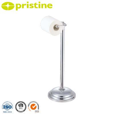China Modern Wholesale Household DIY Amazon eBay Taiwan Quality Manufacturer Home Storage Chrome Plated Free Standing Toilet Paper Roll Holder for sale