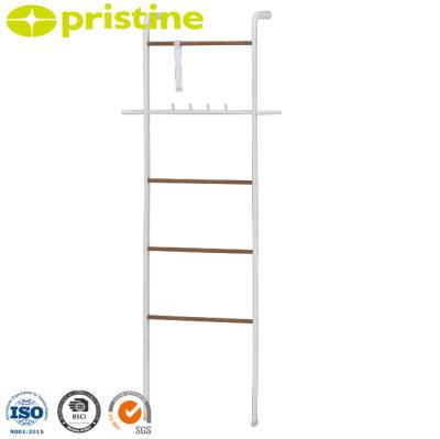 China Wholesale Wood Grain Manufacturer Household Taiwan Bathroom Ladder Portable Towel Rack Heater Shopee Amazon eBay Storage for sale