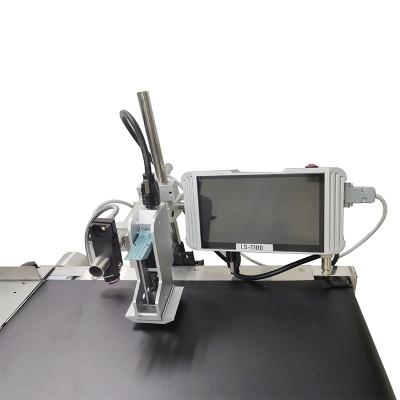 China Garment Shops Automatic Continuous Expiry Date TIJ 2.5 Flatbed Printing Machine Group Coding TIJ Inkjet Printer for sale