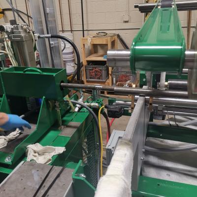 China DELLOK 0.4mm Tube Finning Machine for sale