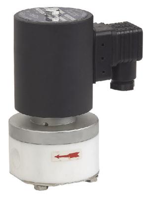 China PTFE Sodium Hydroxide 1/2"Solenoid Valve For Corrosive Liquid Gas for sale