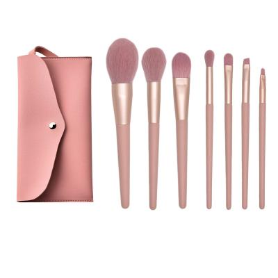 China Wholesale Smudge Brush 2023 Makeup Tool Kits Make Up Brush Single Short Handle Refillable Face Powder Brush for sale