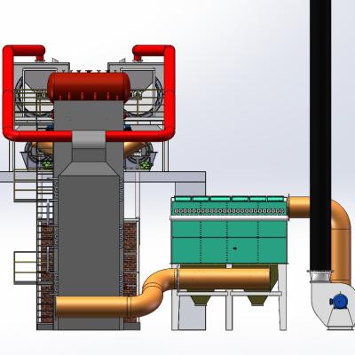 China Control PLC Horno de carbonización doble Alta temperatura 400-600C en venta