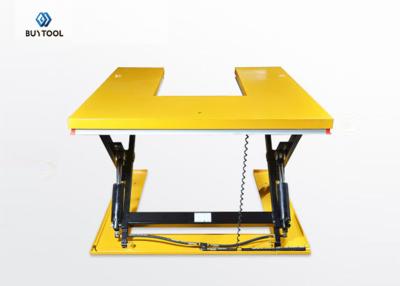 China O perfil baixo em forma de u Scissor a pálete 1450x1140mm estacionário hidráulico do carro 1t da tabela de elevador à venda