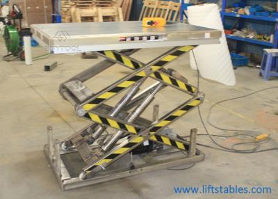 Cina 2000 libbre di ascensore della Tabella di acciaio inossidabile di piattaforma elevatrice elettrica idraulica fissa di forbici in vendita