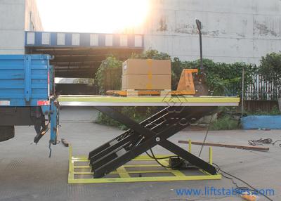 Cina Tabella di ascensore mobile di forbici di 1000 libbre con grande caricamento del contenitore del bacino della scala della piattaforma in vendita