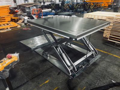 China O perfil baixo de aço inoxidável Scissor a tabela de elevador para a indústria médica do alimento à venda