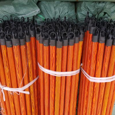 China Eco-Friendly Wholesale Sustainable Wooden Stick Broom Stick Broom Stick With Italian Wire for sale