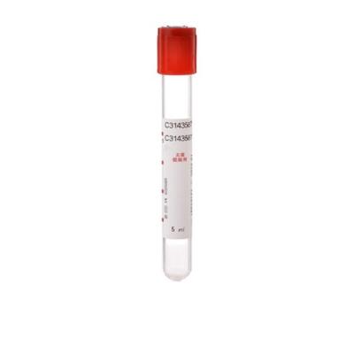 Cina 5ml disinfezione lontano infrarossa DI VETRO della metropolitana della raccolta del sangue di vuoto dell'ANIMALE DOMESTICO pp in vendita