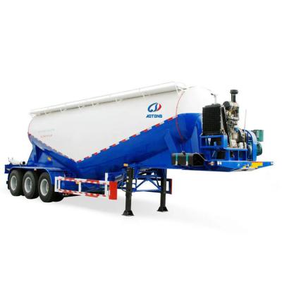 China Mechanical/Air Suspension Semi-Trailer 2 Axle Tanker Trailer for Bulk Cement Transport for sale