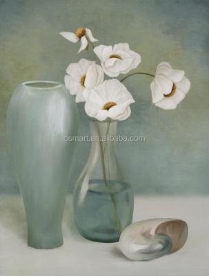 China Modern Hand Painted Canvas Framed Artwork Abstract Flower Oil Paintings Flower Picture Wall Decoration for sale