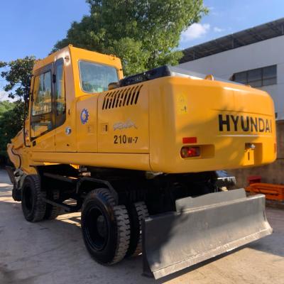 China Hyundai Coreia do Sul original usado 210W-7 Roda Excavator Digger Hyundai de alta qualidade para venda à venda