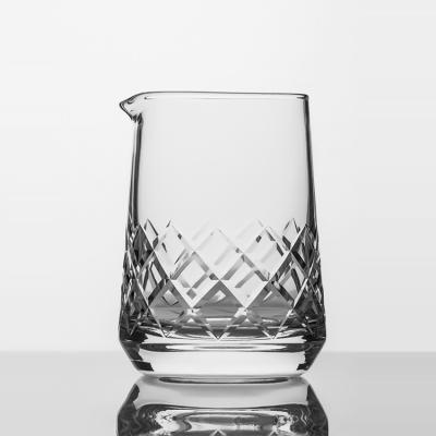 China 750ml Hand-cut STORED Crystal Seamless Cocktail Mixing Glass lead-free for sale
