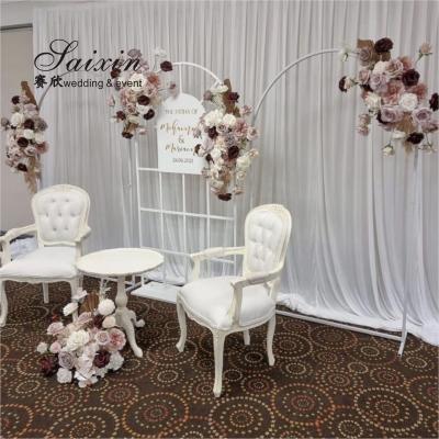 China Hot sale White metal arch wedding Backdrop For Wedding Decoration stage Party for sale