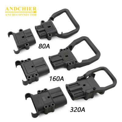 China Electric vehicle and forklift electromagnetic 80A 160A 320A 150V anderson DIN REMA Forklift Parts Battery Connectors connector forklift connector for sale