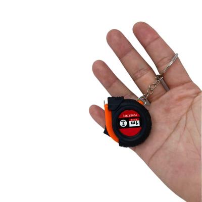 China ABS & Stainless Steel Mini Small Pocket 1 m 3 Foot Tape Measure with Keychain Inches Retractable Measuring Tape Tape Measure for sale