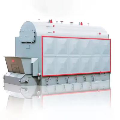 Cina Dzl Industrial Automatic Chain Grate Steam Boiler Disegno del tubo di fuoco orizzontale Legna da ardere Biomassa Legno Calore di carbone in vendita