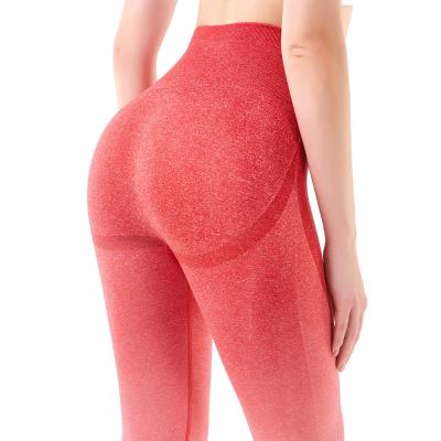 China New Arrival High Control Girls Dye Comfortable Stretch Adjustable Tie Dye Seamless Cycle Belly Cycling Leggings for sale