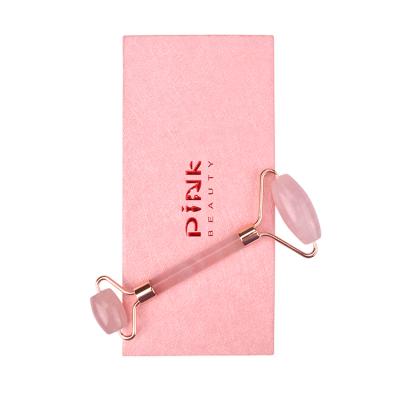 China Double Head Beauty Rose Face Lift True Jade Roller Noise-Free Portable Facial Massage Roller Rose Jade Facial Massager New Arrival for sale