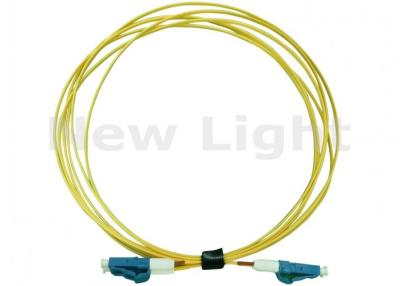 Cina Cavo di toppa giallo della fibra di LC LC, materiale del PVC cavo a fibre ottiche di simplex dei 3 tester in vendita
