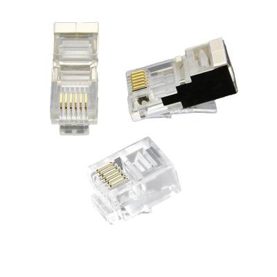 China Precio de fábrica de los enchufes modulares transparentes CAT6 - 8P8C, fácil de recortar, verificado por fluke en venta