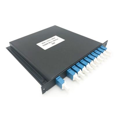 China Harde de Vezel Optische Componenten 8 van het Metaalgeval Kanaalcwdm Mux Demux Module met Schakelaar Te koop
