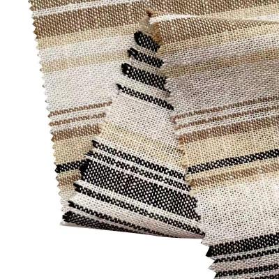 China Beautiful Design Pure Elegant Smooth Striped Viscose Canvas Printed Fabric for sale