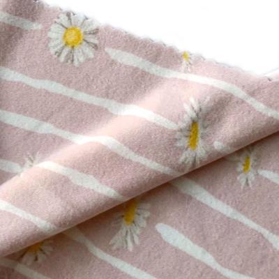 China Pure Dty Brush Polyester Brushed Fabric E-TEX Textile DTY Brush Printed With Polyester Fleece Bonding Fabric for sale