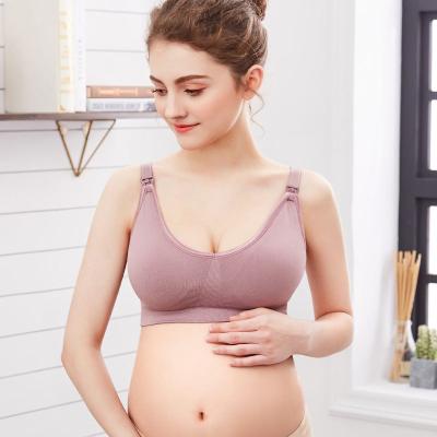 China Wholesale Cheap Women's Radiation Protection Bra Without Ring Steel Lift Seamless Maternity Nurturing Feeding Bra for sale