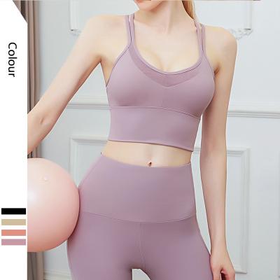 China Hot Classic Women's Quick-Drying Underwear Sports Bra Wire Free Shockproof Gym Breathable Yoga Yoga for sale