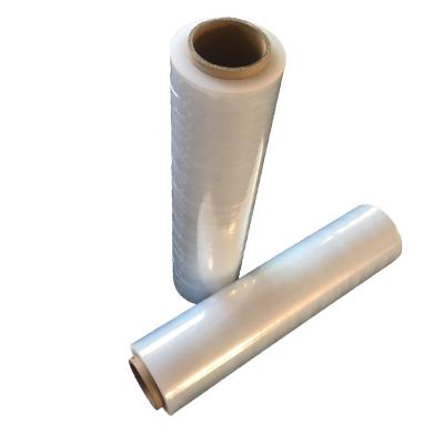 China Moisture Proof Stretch Film LLDPE Casting Film With Plastic Handle For Convenient Pallet Packing for sale