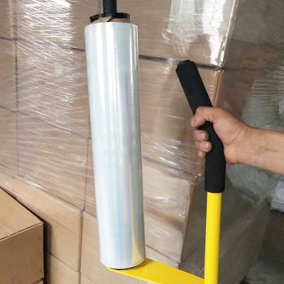 China Wholesale Moisture Proof Clear Manual Plastic Film Stretch Film Pallet Wrapping Cling Film for sale