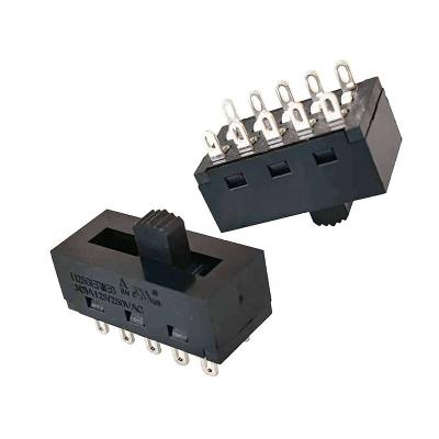 China 5P5T AC 2, 3, 4, 5, and 6 High Temperature Resistant Plastic Sliding Speed Voltage and Current Switch for sale