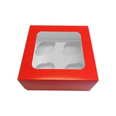 China Wholesale Disposable Colorful Decorative Wedding Cupcake Box for sale