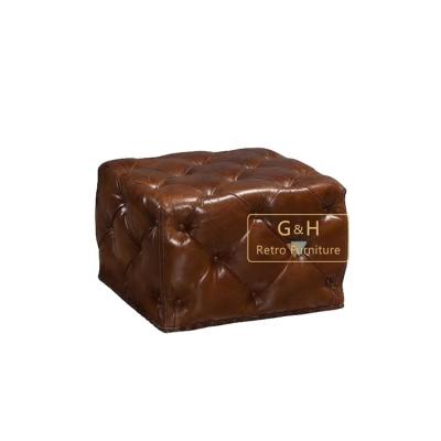 China Lounge Chair Extendable Stool Stool Leather Lounge Chair With Stool for sale
