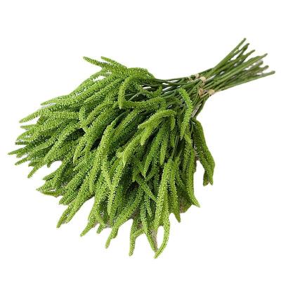 China Grave cemetery funeral Hot selling Artificial Flowers Plants Flocked Grass Spray for Wedding Decoration for sale