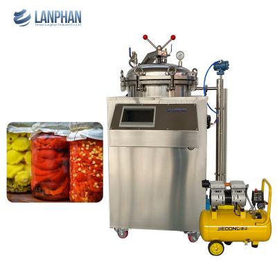 Cina 75l 100l 150l Contatore alimentare ad alta pressione Sterilizzatore per alimenti in bottiglia in vendita