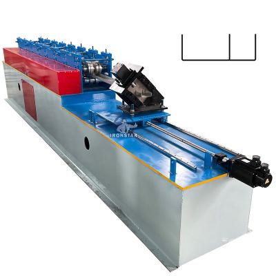 China Rollo de alta velocidad del canal U que forma la máquina para la quilla de acero de la luz del techo y de la mampostería seca en venta