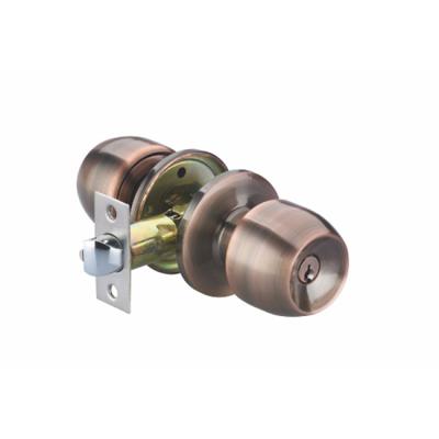 China Apartment Security Apartment Front Door Lockset Knob Wooden Tubular Door Locks for sale