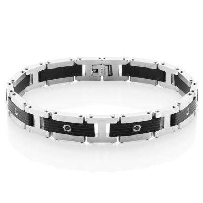 China FASHIONABLE High Quality Custom Jewelry Mens Stainless Steel Charm Bracelet for sale