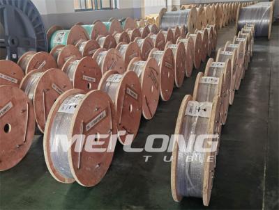 China 1 / 4 '' OD X 0.065 '' Copper Nickel Brake Tubing Hydraulic Control Line Incoloy 825 for sale
