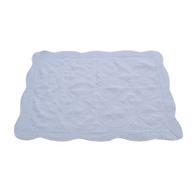 China Wholesale custom cotton polyester/polyester/cotton monogram cotton comfortable light blue baby comforter for sale
