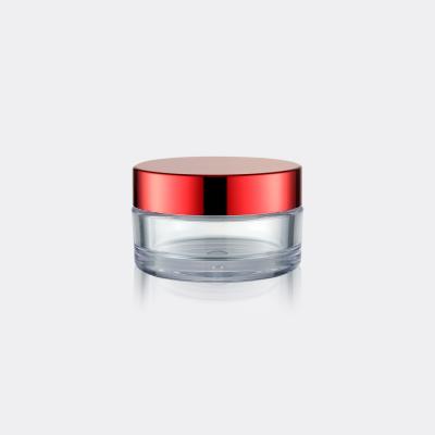 Cina Barattoli cosmetici di plastica unici di PETG 30gram con il cappuccio esterno di alluminio GR708C in vendita