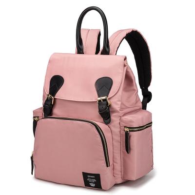 China Travel Anti-theft Multifunctional Mom Diaper Bag Nappy Bag Backpack Stylish Baby Maternity Bag With Stroller Hooks for sale