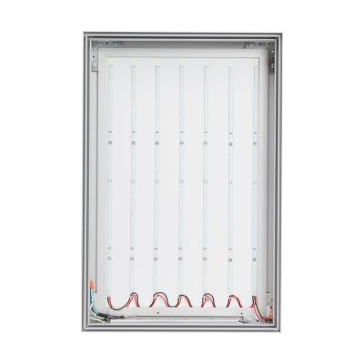 China LED illuminated aluminum fabric rainproof easy installation snap LED light box slim rectangle /square for sale