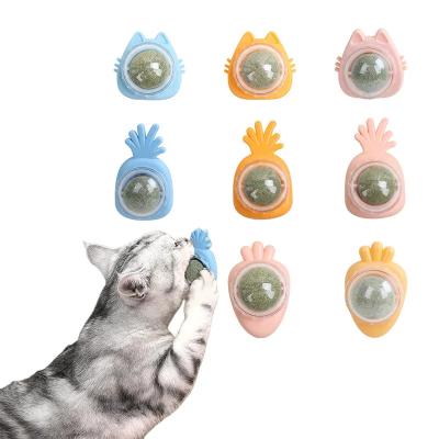 China Sustainable Durable Pet Toy Catmint Catnip Ball For Cat 100% Natural Catnip Chew Toy Cleaning Teeth Catnip Ball for sale